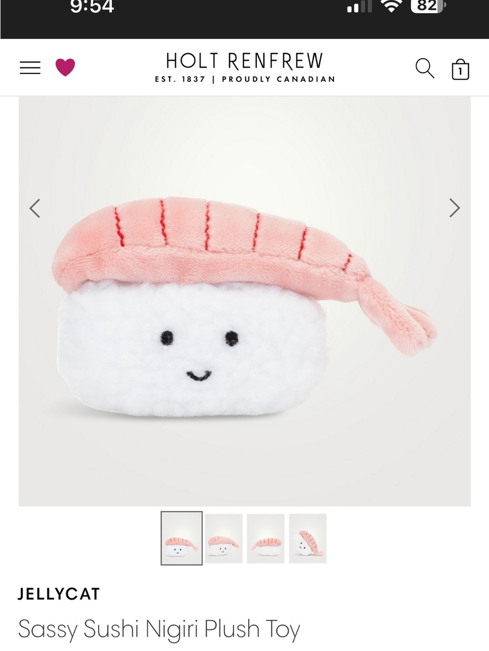In search of jellycat sassy sushi